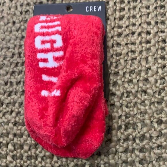 NWT PINK VICTORIA SECRET‎ CREW SOCKS OS - Picture 1 of 4